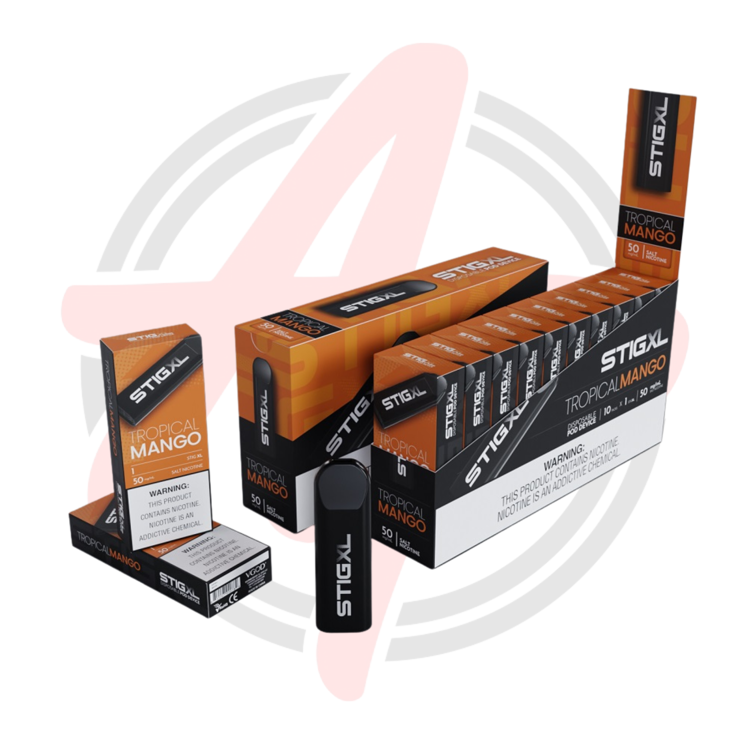 Vgod Stig XL 700 Puff Disposable Vape Device Tropical Mango