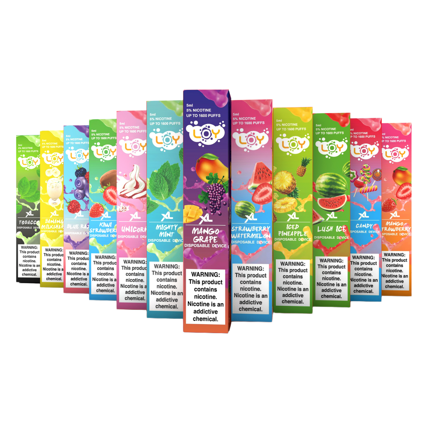 LOY XL 1500 Puffs Disposable Vape Flavors Apvs LOY XL 1500 Puffs Disposable Vape Flavors Apvs