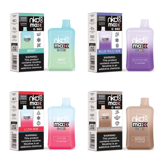 Naked 100 Max G-Box 5500 Puffs Disposable Vape