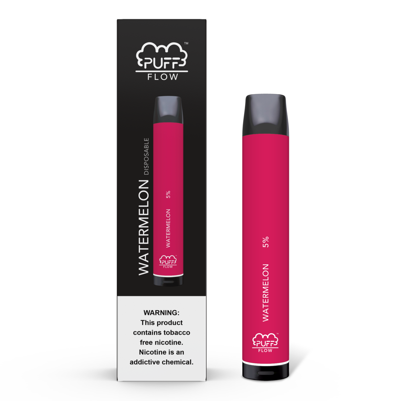 Puff Flow 1800 Puffs Disposable Vape Device Watermelon