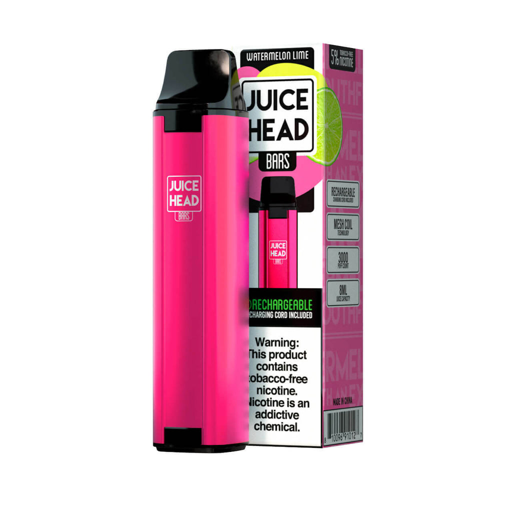 Juice Head Bars 3000 Puffs Disposable Vape Watermelon Lime