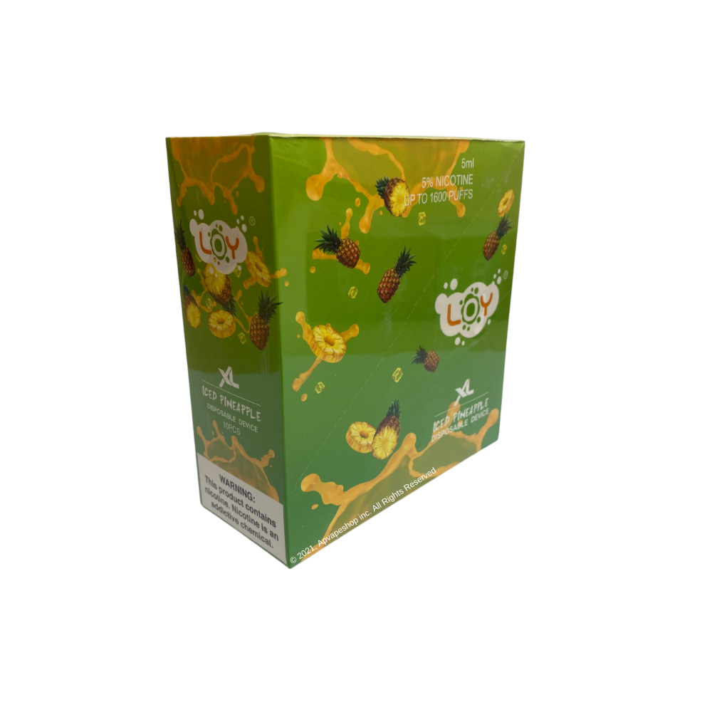 Loy XL 1500 Puffs Disposable Vape Device Iced pineapple