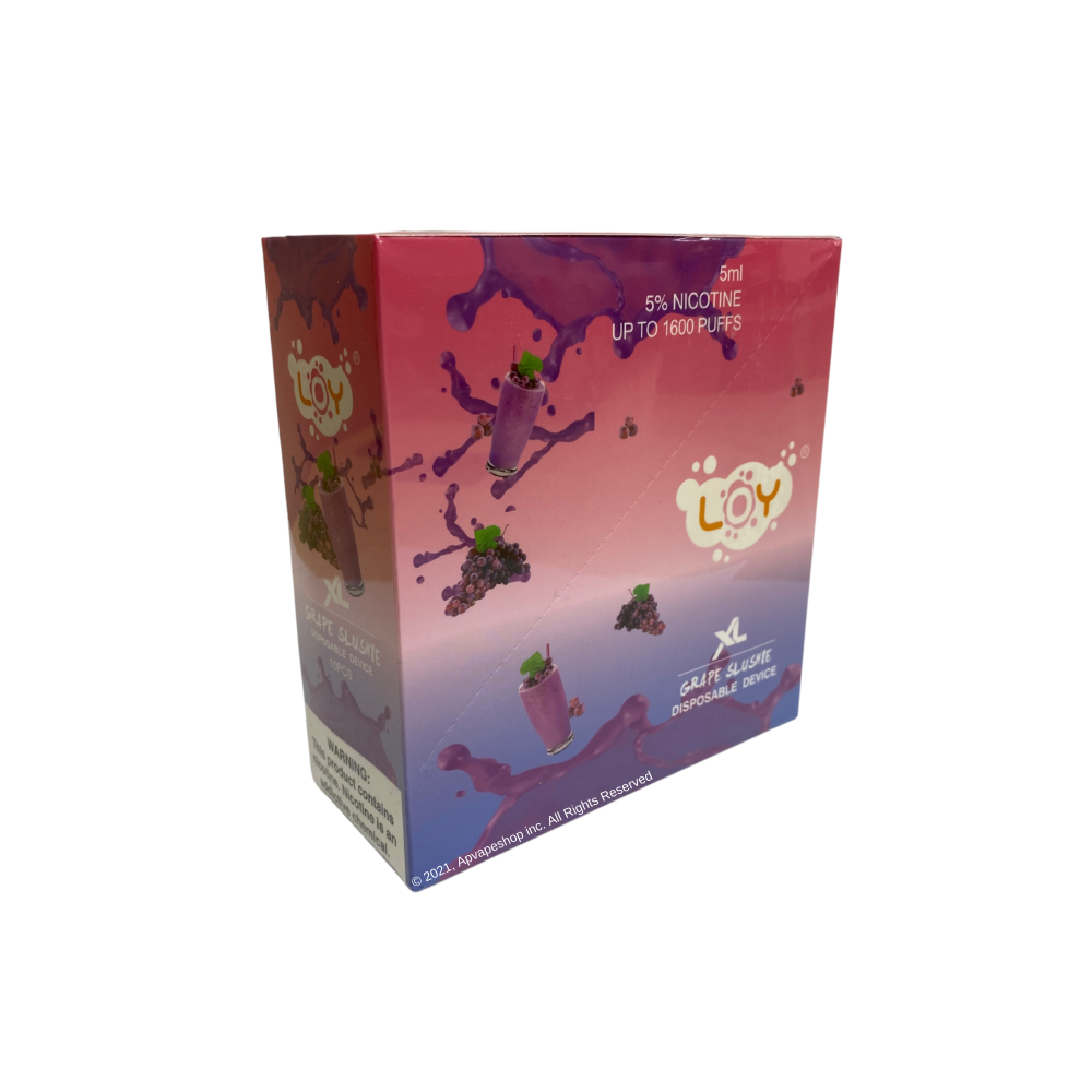 Loy XL 1500 Puffs Disposable Vape Device Grape Slushie