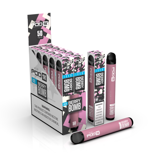 VGOD POD 1K PUFFS DISPOSABLE VAPE DEVICE Iced Berry Bomb