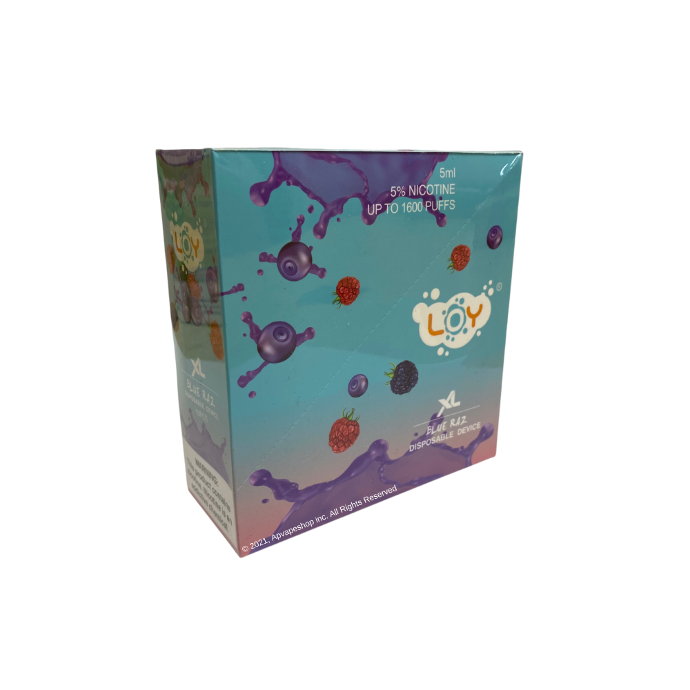 Loy XL 1500 Puffs Disposable Vape Device Blue razz