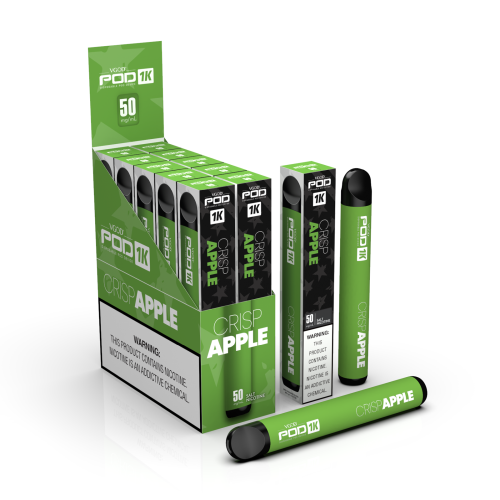 VGOD POD 1K PUFFS DISPOSABLE VAPE DEVICE Crisp Apple