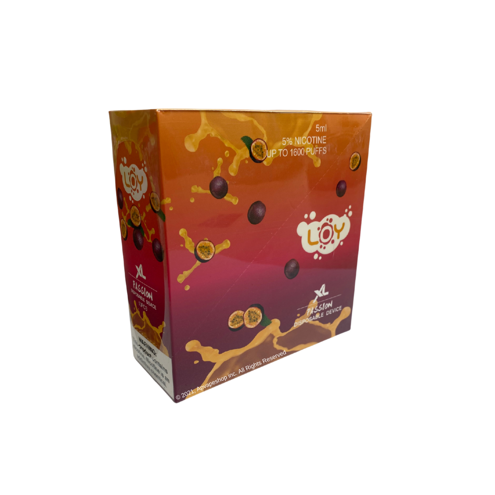 Loy XL 1500 Puffs Disposable Vape Device Passion fruit