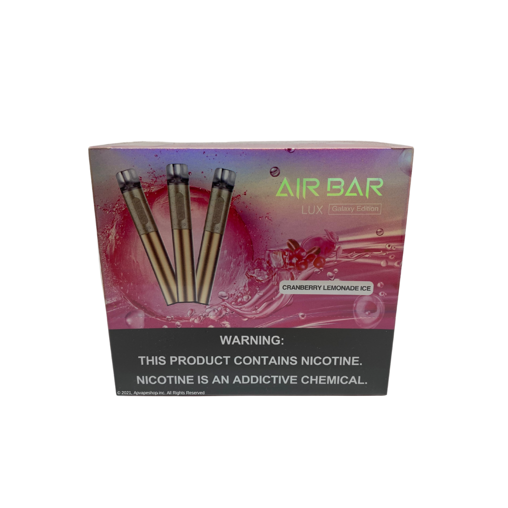 AIR BAR LUX DISPOSABLE VAPE Cranberry Lemonade ice