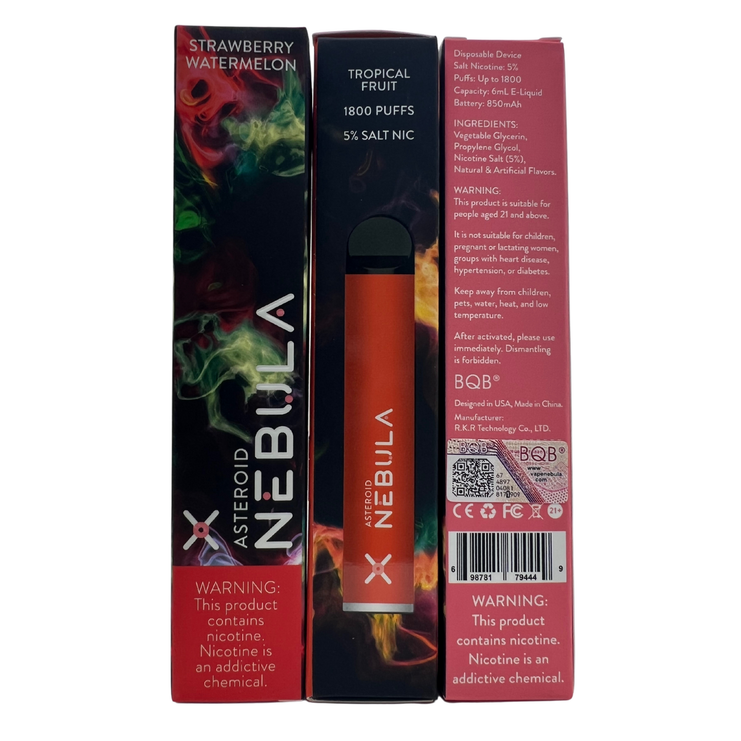 Nebula Asteroid 1800 Puffs Disposable Vape Device