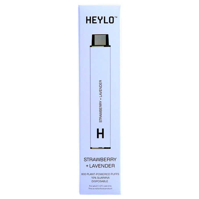 Heylo 800 Puff Zero Nicotine Disposable Vape Device Strawberry Lavender