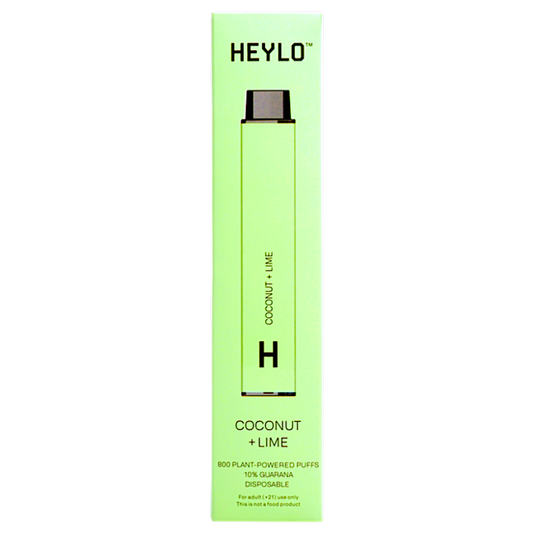 Heylo 800 Puff Zero Nicotine Disposable Vape Device Coconut Lime