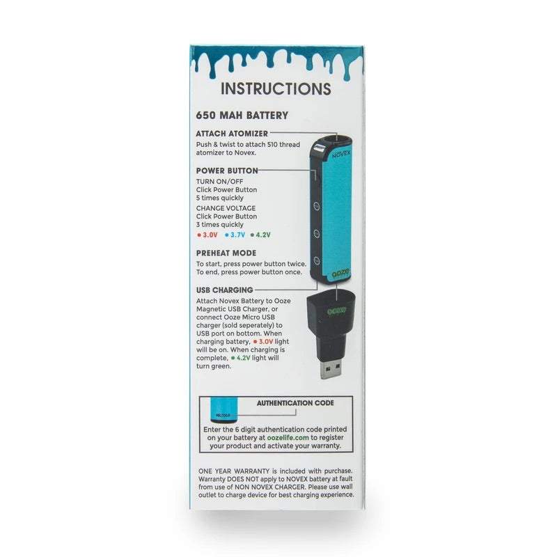 OOZE NOVEX 650Mah Battery