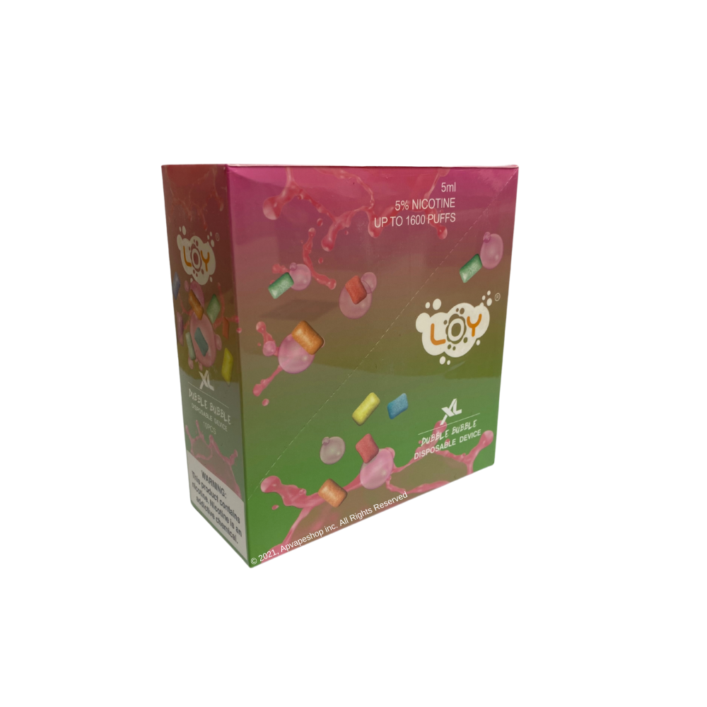 Loy XL 1500 Puffs Disposable Vape Device Double bubble