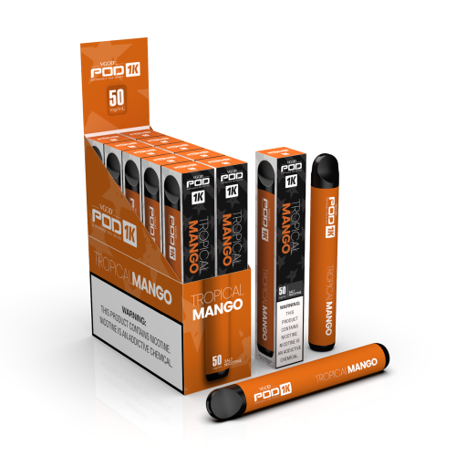 VGOD POD 1K PUFFS DISPOSABLE VAPE DEVICE Tropical Mango