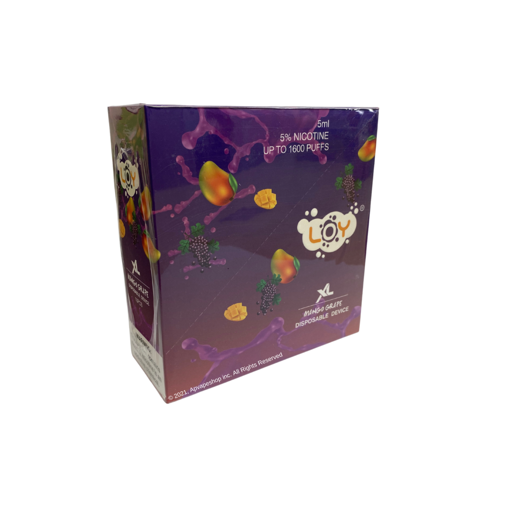 Loy XL 1500 Puffs Disposable Vape Device Mango grape