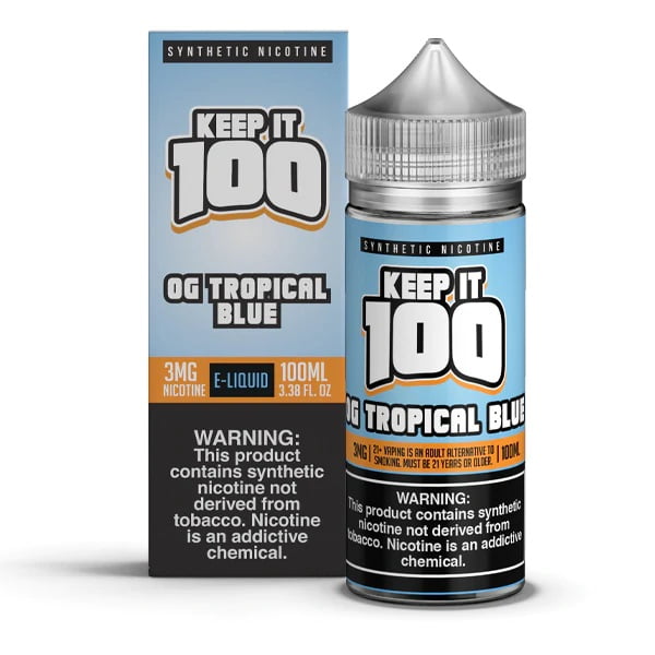 Keep It 100 OG Tropical Blue 100mL E-Liquid | Vape Juice Apvs Keep It 100 OG Tropical Blue 100mL E-Liquid | Vape Juice Apvs