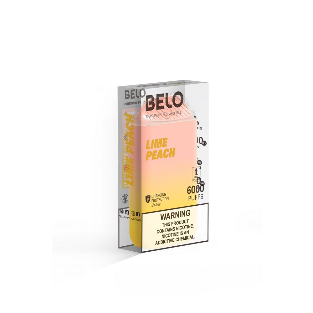 Lykcan Belo 6000 Puffs Disposable Vape Device Lime Peach