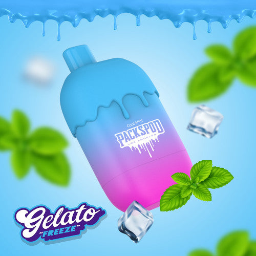 Packwoods Packspod Vape 5000 Puffs Disposable Device Gelato Freeze