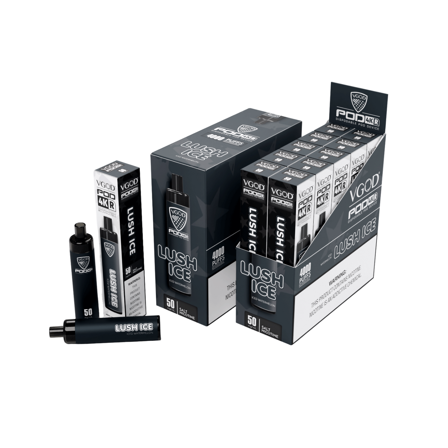 Vgod Pod 4KR Disposable Vape Device Lush Ice