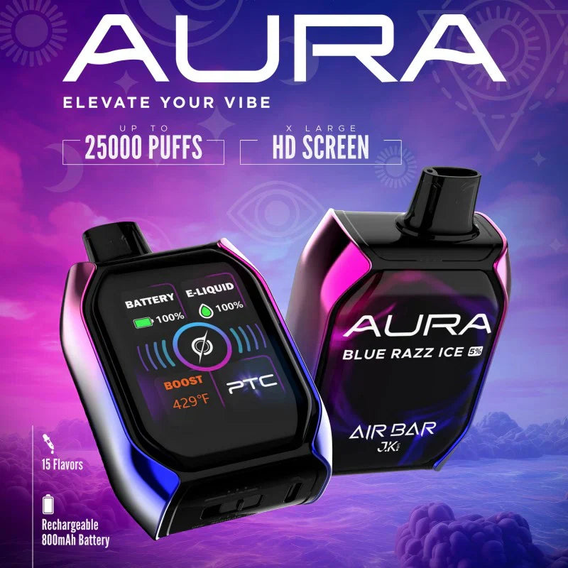 Puff Count Meets Style: Discover the Air Bar Aura 25000