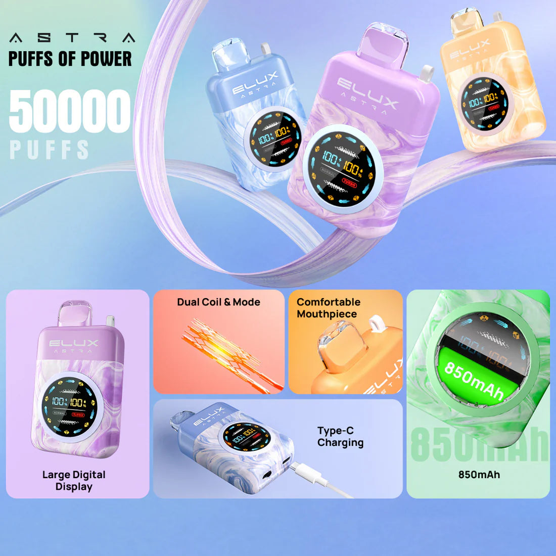 Which 50K Puff Vape Wins? Comparing Yovo JB50000 and Elux Astra 50000