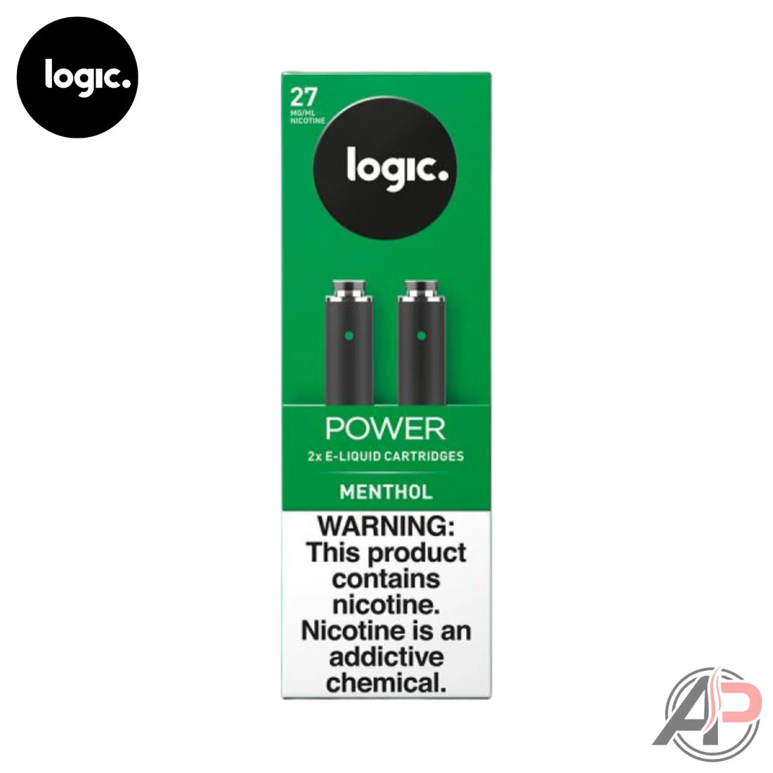 Experience Traditional Tobacco Flavor with Logic Power 2-Pack Cartridges