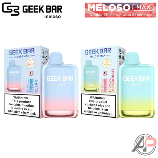 Geek Bar Meloso Max 9000 Puffs Disposable Vape Flavors