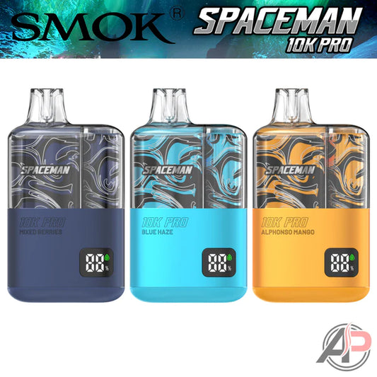 Characteristics of Smok Spaceman 10K Pro Disposable Vape Device