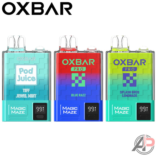 Oxbar Magic Maze Pro 10000 Puff Disposable Vape Device Characteristics