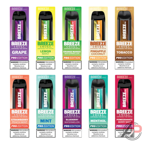 Breeze Smoke Pro Edition 2000 Puff Disposable Vape Aromas You Should Try Out