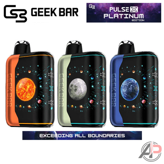 Vaping Perfection: Discover the Aromas of Geek Bar Pulse X Platinum Edition 25000 Puffs