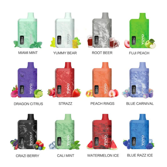 Yovo JB8000 Disposable Vape Device Flavors