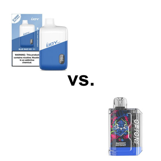 iJoy Bar IC8000 Disposable Vape vs. Lost Vape Orion Bar 7500 Puff Disposable Vape