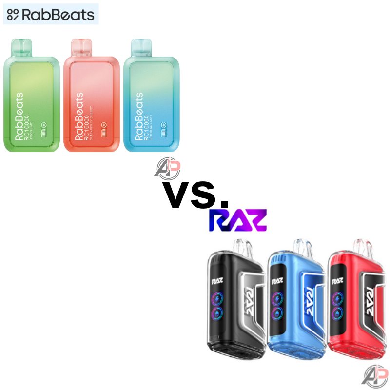 RabBeats RC10000 Puff Disposable Vape vs. Raz TN9000 Puff Disposable Vape - Differences and Similarities