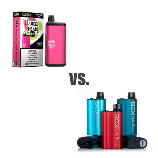 Air Bar Box 5000 Puffs vs. Juice Head 5000 Puff