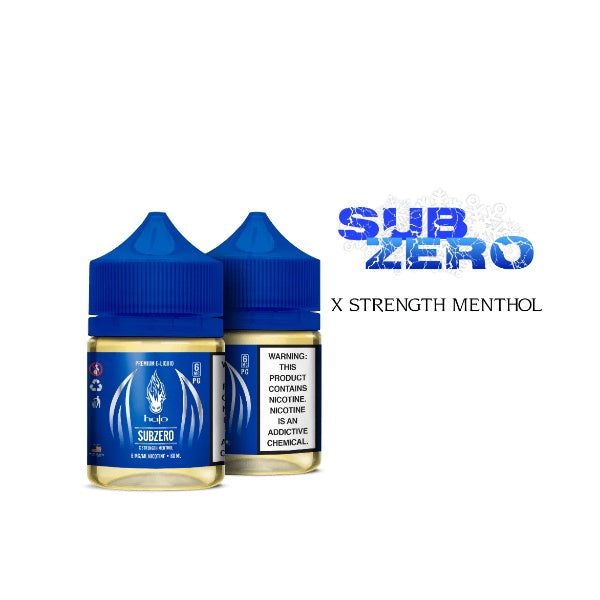 Halo SubZero X Strength Menthol E-Liquid 60ml Characteristics