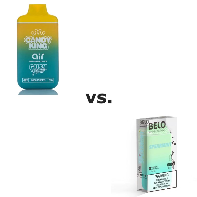 Candy King Air 6000 Puff vs. Lykcan Belo 6000 Puff Disposable