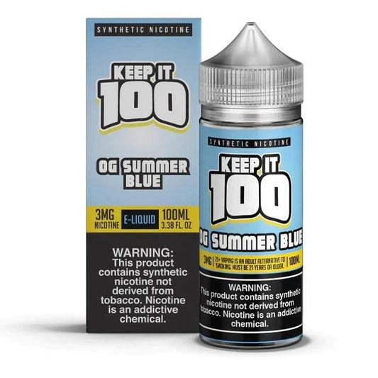 Keep it 100 OG Summer Blue 100ml E-Liquid - a Delicious Aroma