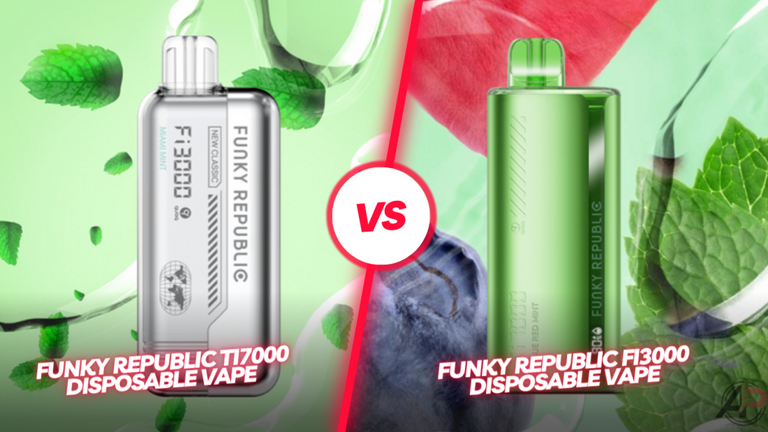 Funky Republic Ti7000 Disposable Vape VS. Funky Republic Fi3000 Dispos Apvs Funky Republic Ti7000 Disposable Vape VS. Funky Republic Fi3000 Dispos Apvs