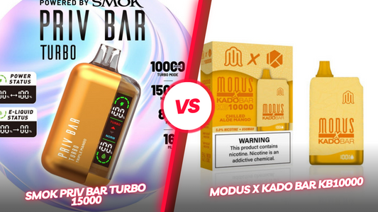 In-Depth Analysis: Smok Priv Bar Turbo 15000 vs. Modus x Kado Bar KB10000