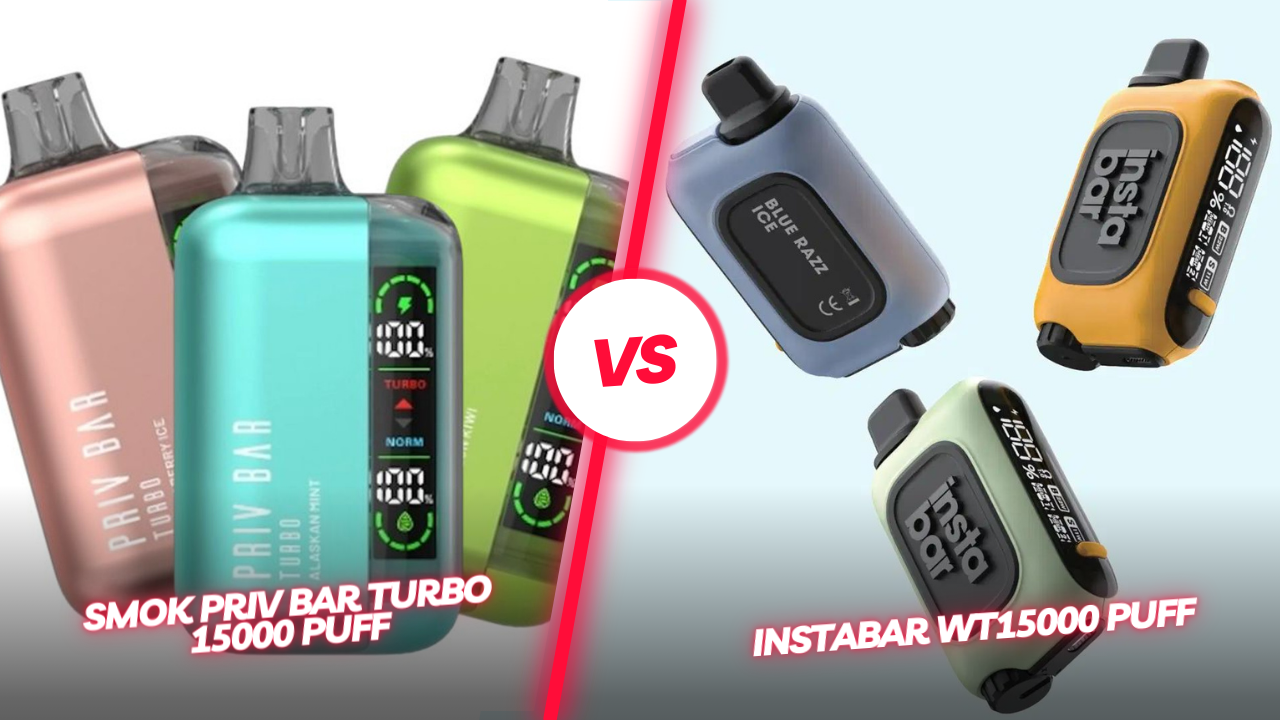 The Ultimate Puff-off: Smok Priv Bar Turbo 15000 Puff vs. InstaBar WT1 –  Apvs
