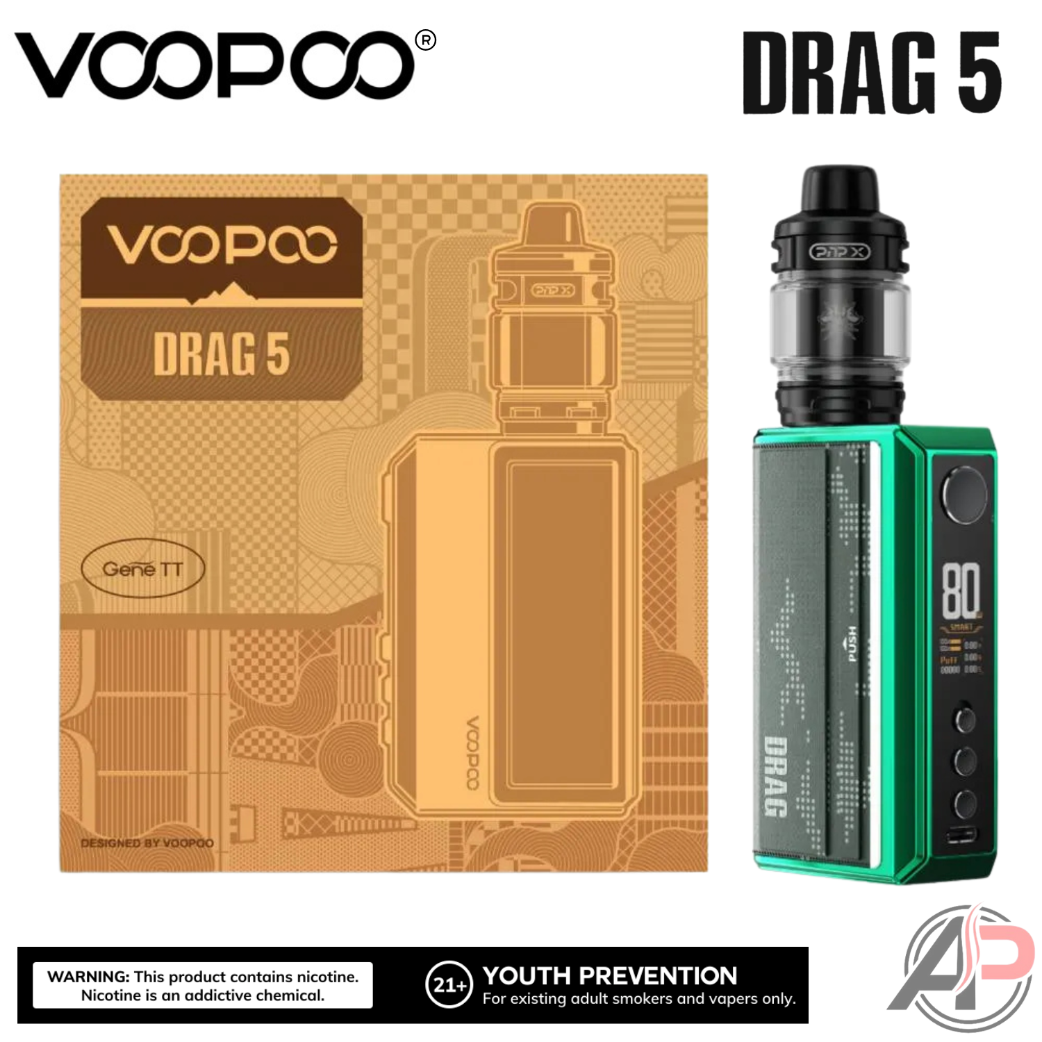 Voopoo Drag 5 177w Box Mod Starter Kit Device Apvs Voopoo Drag 5 177w Box Mod Starter Kit Device Apvs
