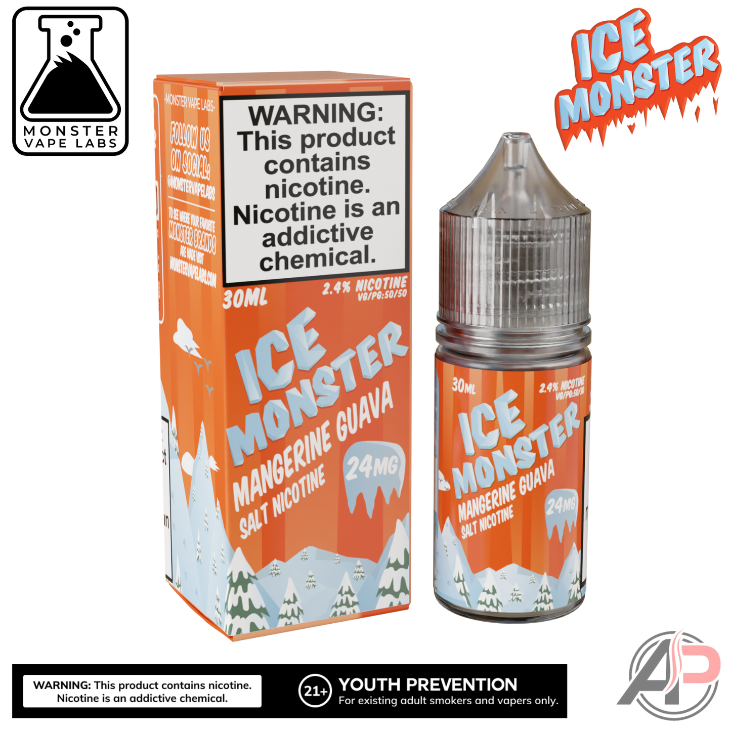Mangerine Guava Ice E-Liquid By Ice Monster Vape Labs 100mL