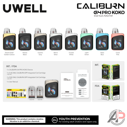 Uwell Caliburn G4 Pro Koko 35W Pod System Starter Kit Device