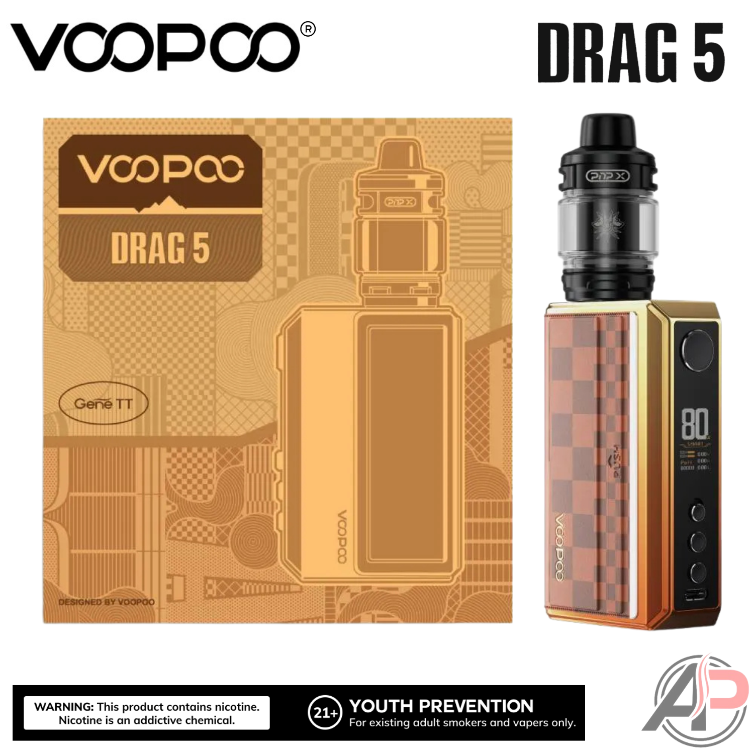 Voopoo Drag 5 177w Box Mod Starter Kit Device Apvs Voopoo Drag 5 177w Box Mod Starter Kit Device Apvs