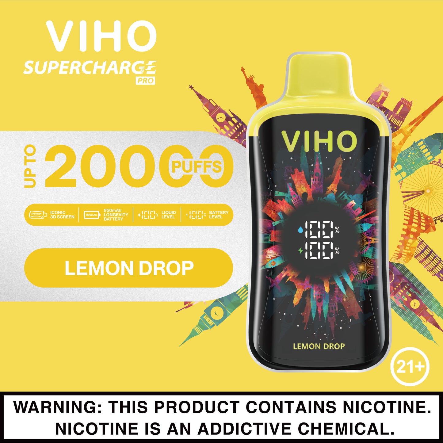 Viho Supercharge Pro 20000 Puffs Disposable Vape Device