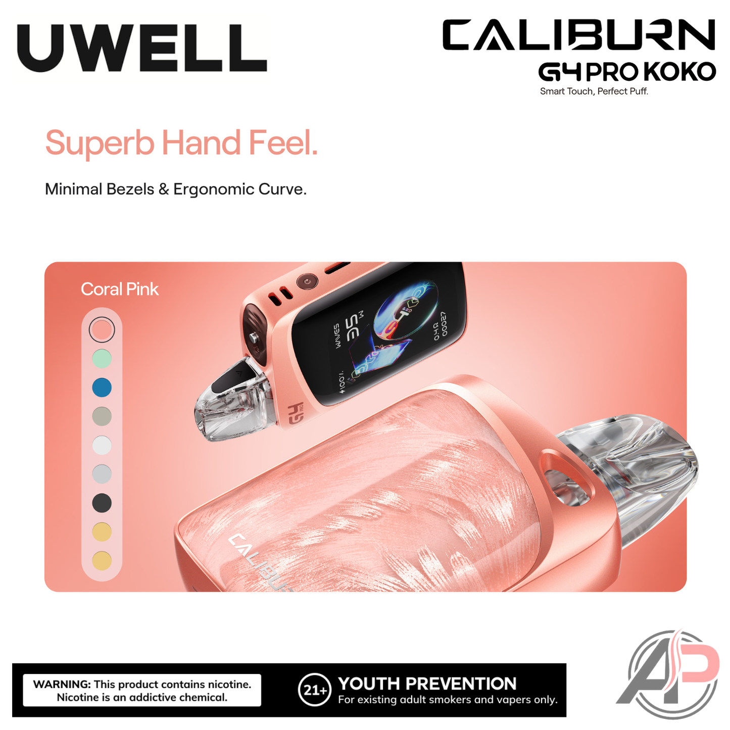 Uwell Caliburn G4 Pro Koko 35W Pod System Starter Kit Device