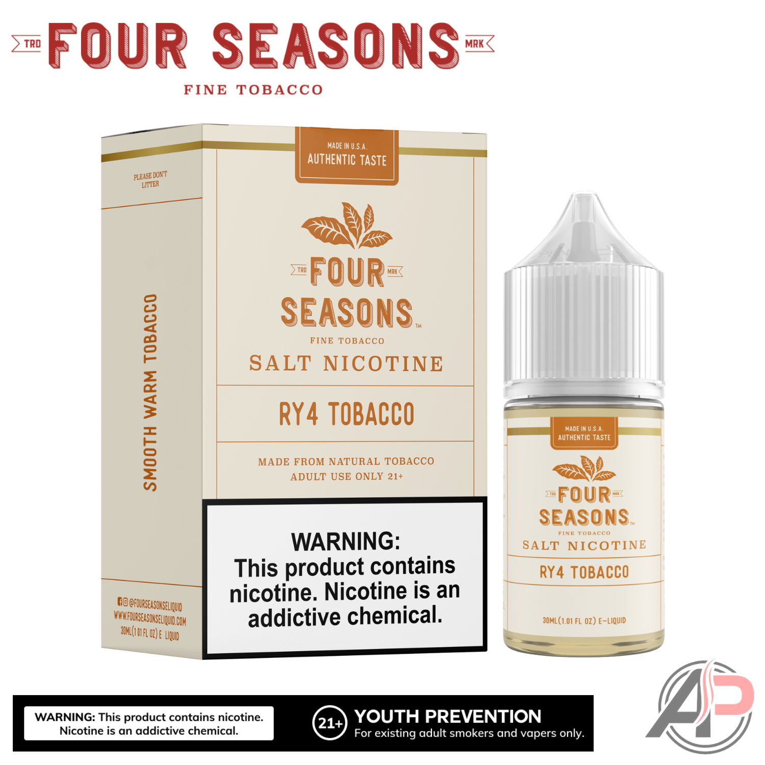 Four Seasons RY4 Tobacco E-Liquid 60mL