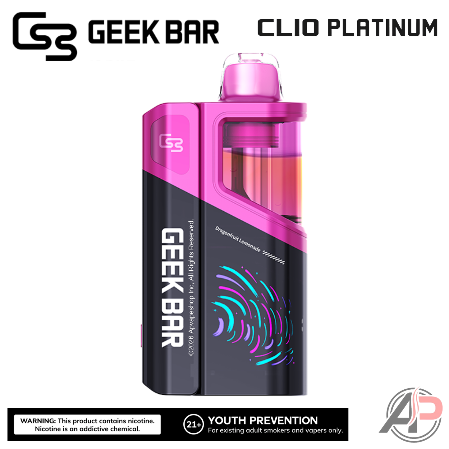 Geek Bar Clio Platinum 50,000 Puffs Disposable Vape Device Kit