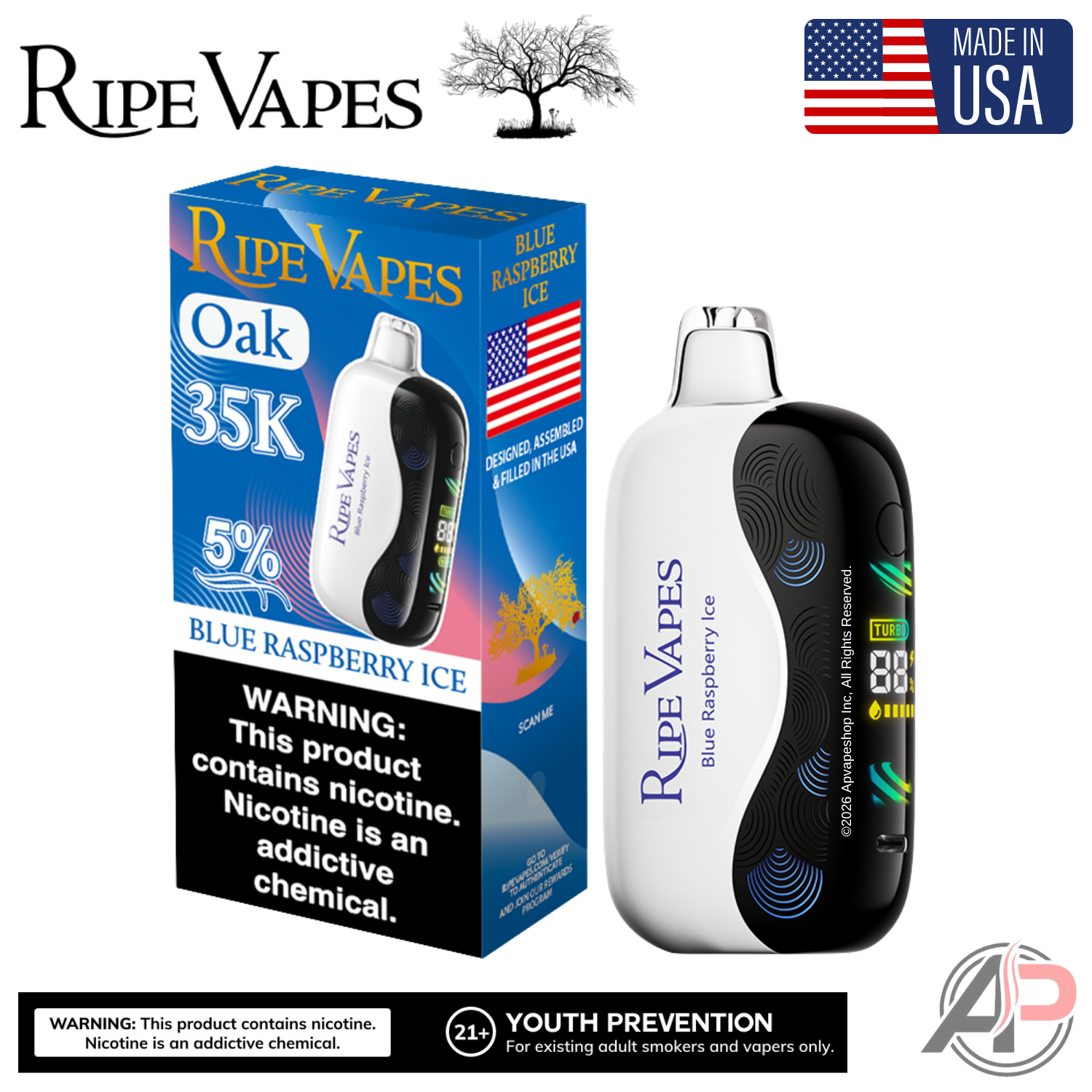 Ripe Vapes Oak 35000 Puffs Disposable Vape Device Apvs Ripe Vapes Oak 35000 Puffs Disposable Vape Device Apvs
